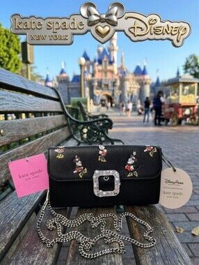 Kate Spade x Disney Minnie Mouse Wallet with Chain Strap